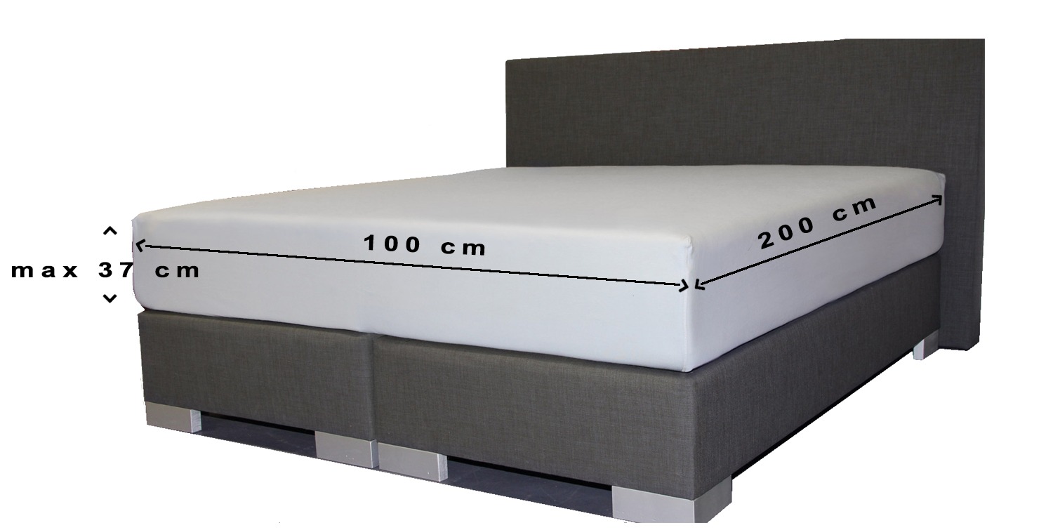 Executie inflatie vriendelijke groet 24-Bedding - Boxspring hoeslaken Molton 100 x 200 cm