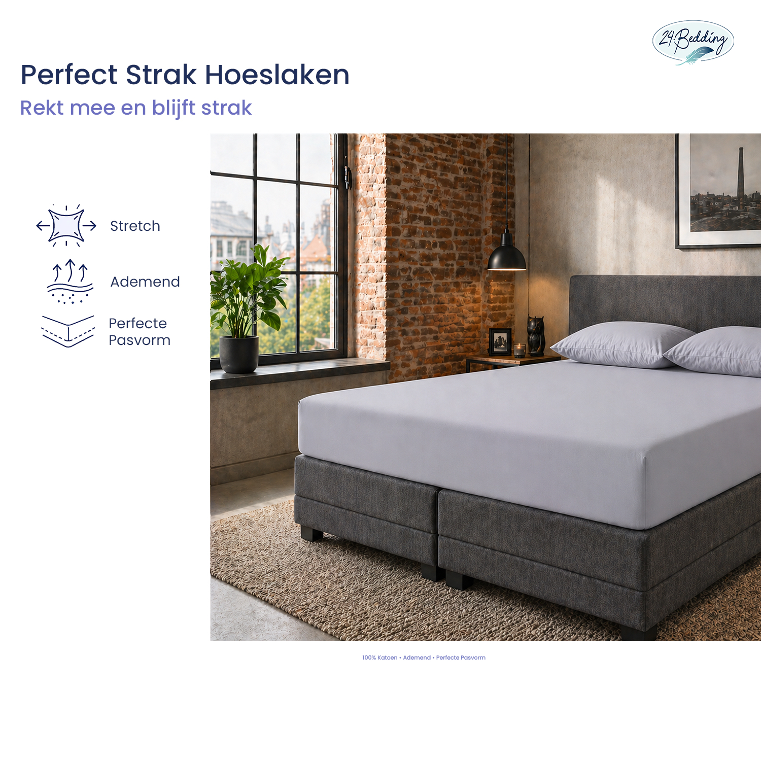 Lenzuolo con angoli topper in Jersey Lycra Elastan 140 x 200 cm Grigio argento main product photo