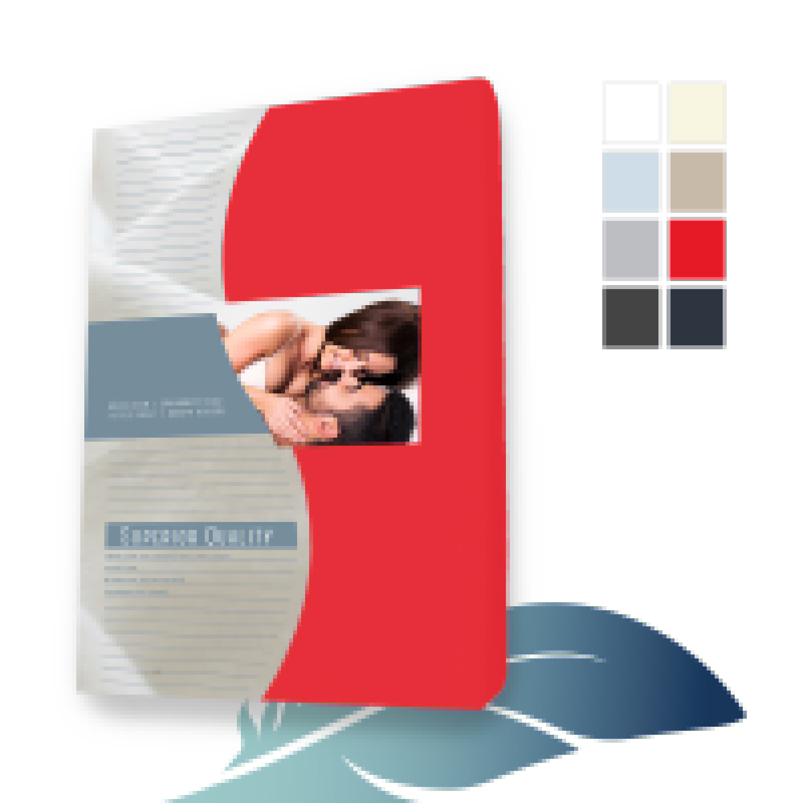 Drap-housse pour surmatelas en Jersey lycra - élasthanne 160 x 220 cm Rouge main product photo