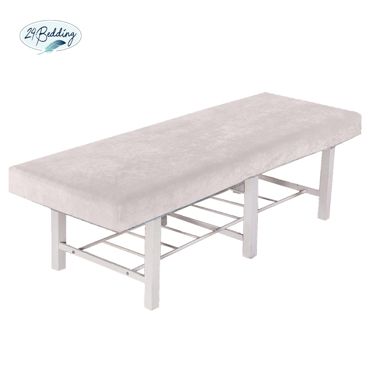 Lenzuolo con angoli in Spugna per massaggi 70x200 210 cm Bianco main product photo