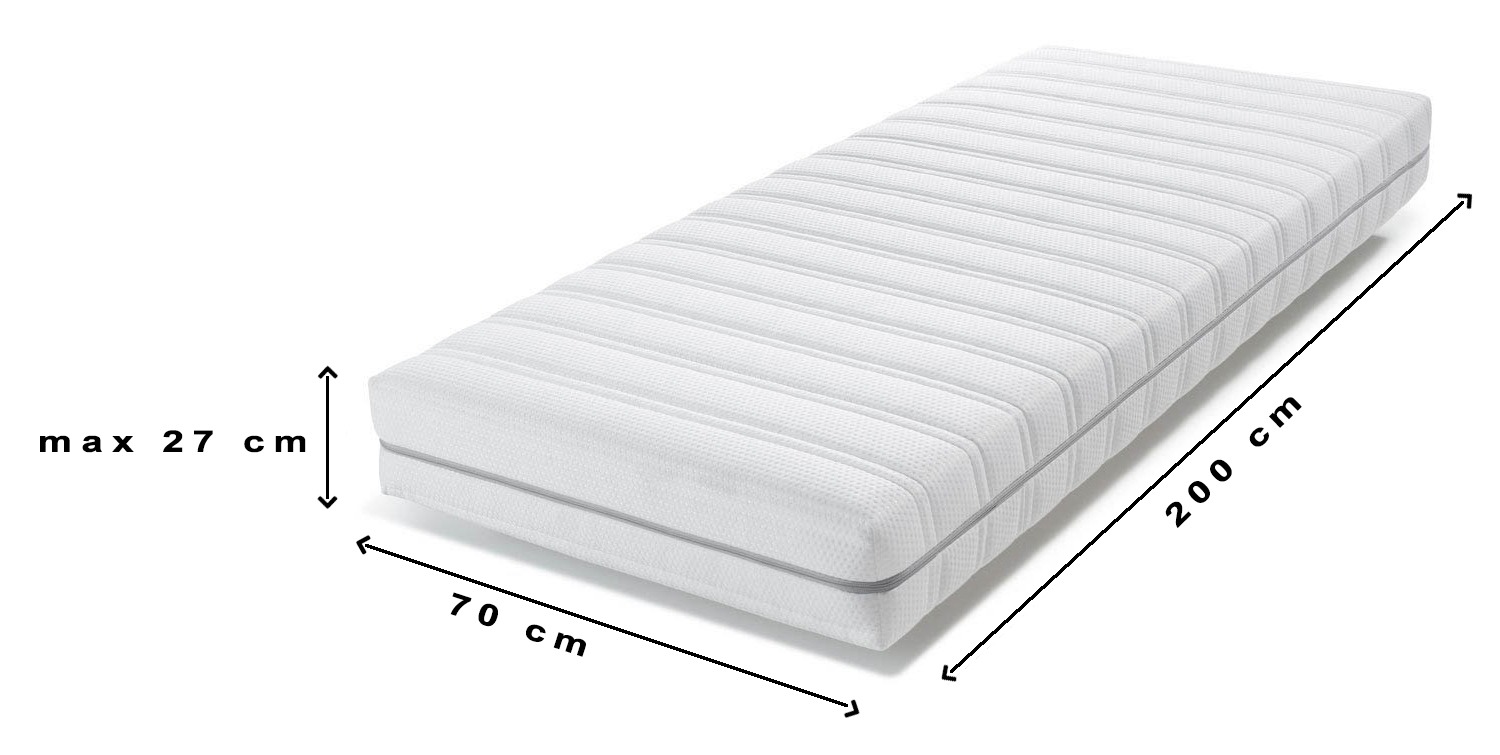 Jersey hoeslaken Elastaan passend voor standaard matrassen van 70 x 200 cm zilver Grijs