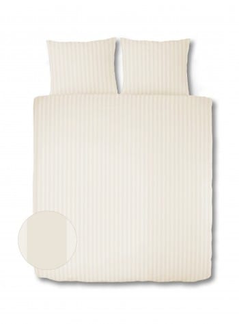 Housse de couette Satijn gestreept Champange 2 personne 200 x 200/220 cm main product photo