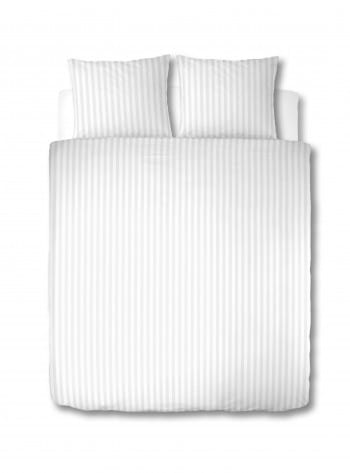 Housse de couette Satijn gestreept Blanc lits jumeaux 240 x 200/220 cm main product photo