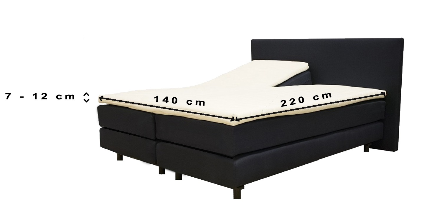 Lenzuolo con angoli split topper in Jersey Lycra Elastan 140 X 220 cm Bianco main product photo