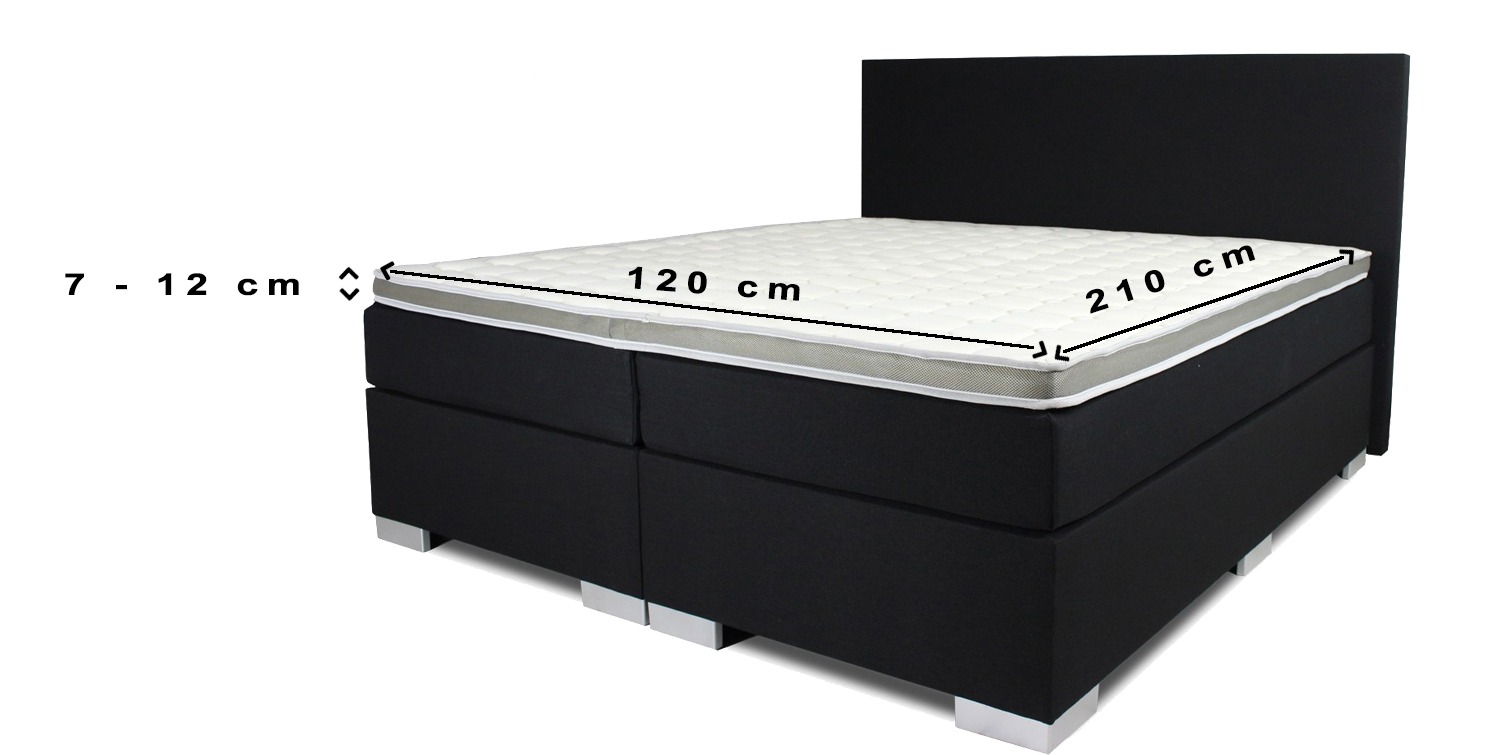 Topper hoeslaken Jersey Elastaan passend voor topper matrassen van 120 x 210 cm Beige